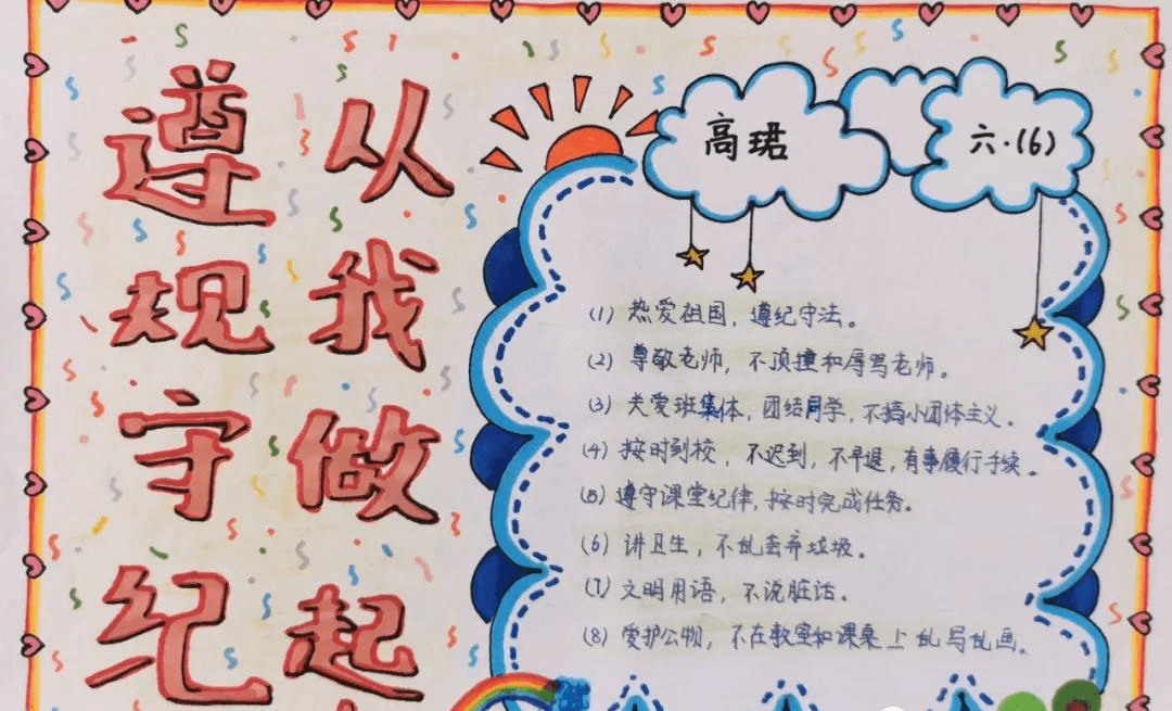 手抄报展评活动,让学生体会到文明礼仪对一个人,一个集体,一个社会的