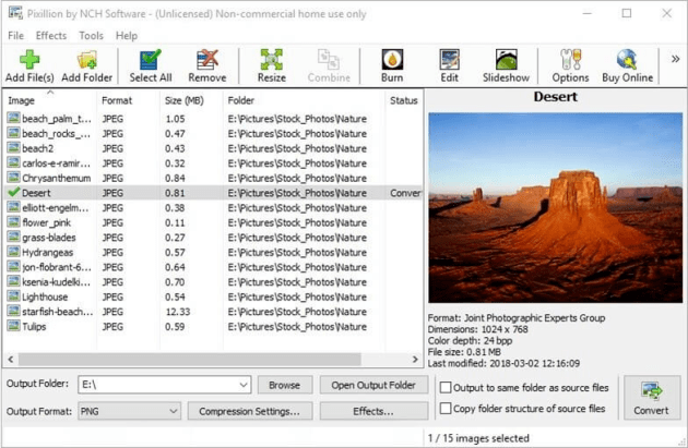 flipext 主要功能: 1,图像可以转换为png, jpeg, gif, tiff, bmp