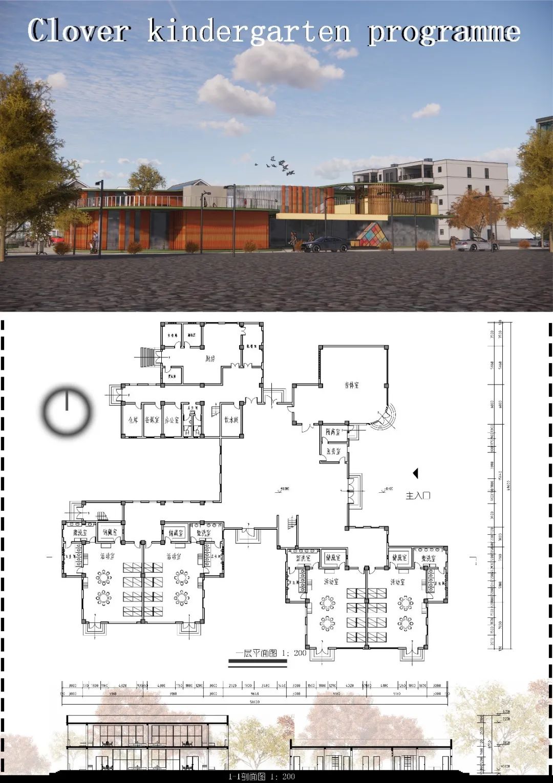 河北大学建筑学2019级春学期课程展:幼儿园方案设计