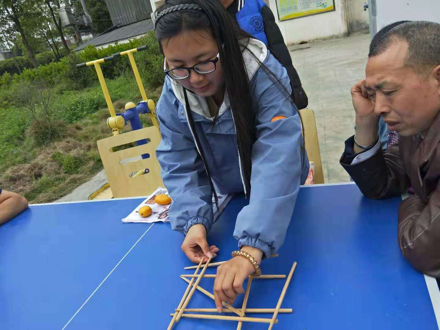 筷子搭桥