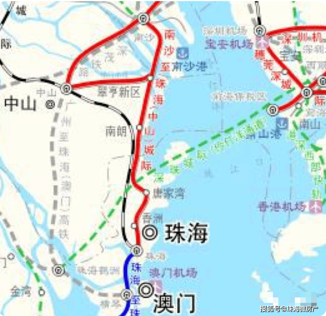 深珠城际(伶仃洋通道)和地铁3号线等项目,力促高铁,地铁,城轨在鹤洲北