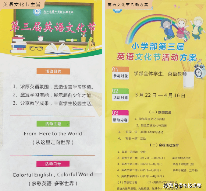 千余名师生分散列队,中英文双语主持,超前小学部第三届英语文化节开幕