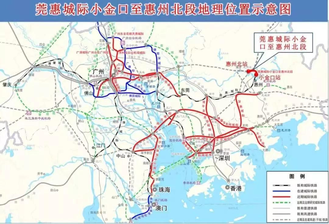 这条线路意义重大,它从莞惠城际小金口站北延到赣深高铁惠州北站,把