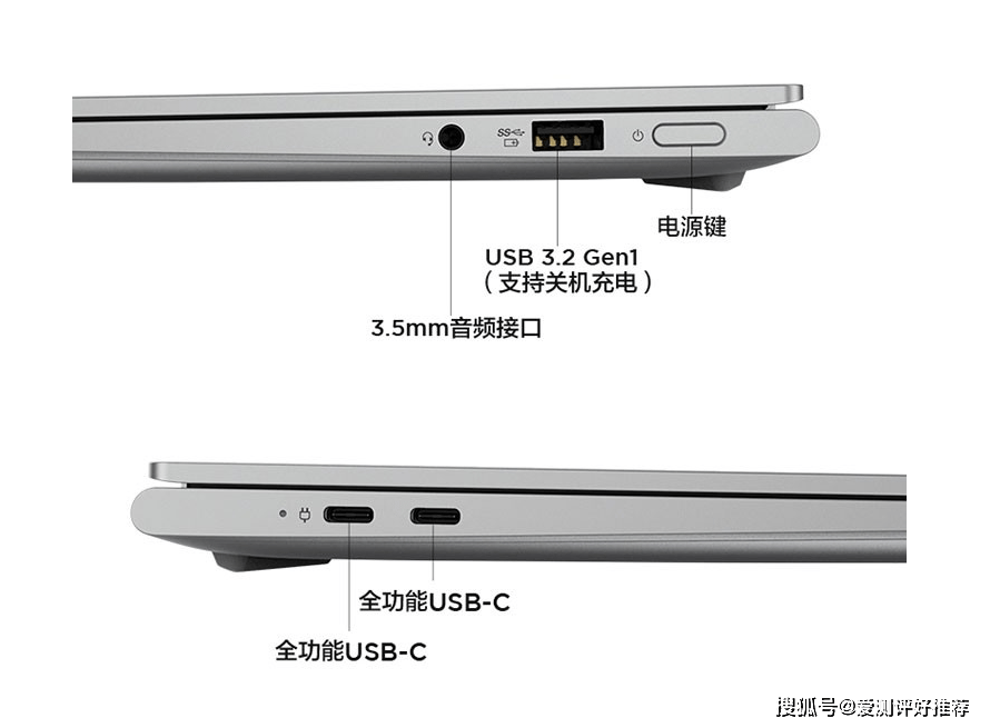 接口方面,在联想小新pro14的机身两侧配有全功能usb-c3.2 gen2接口.