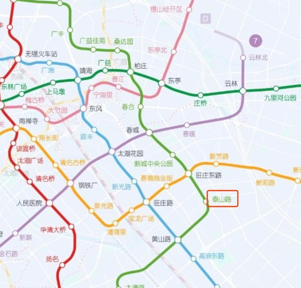未来还将建地铁5号线和8号线,三线通车将串联无锡各区,泰山路板块未来
