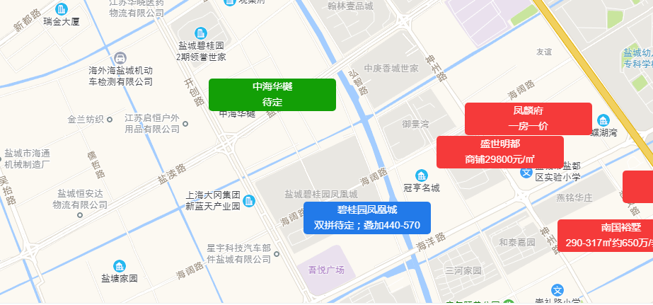 城西南热!盐城6大涉宅地块强势霸屏!