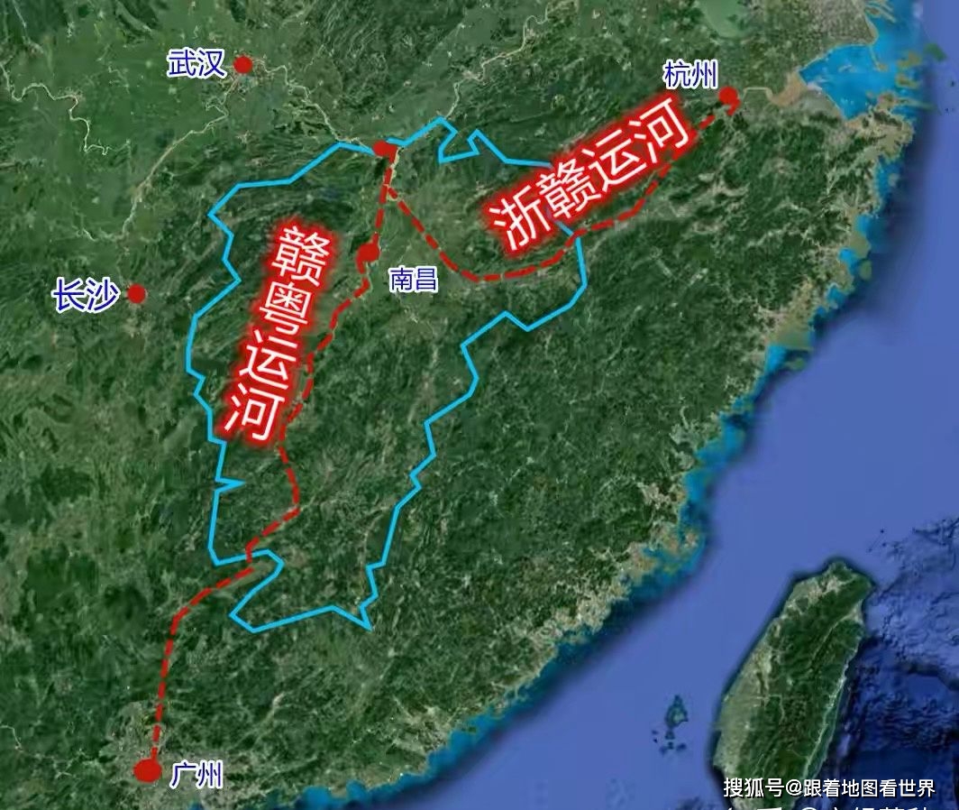 从赣粤运河升级到浙赣粤运河,江西要建的"世纪运河"野心有多大?