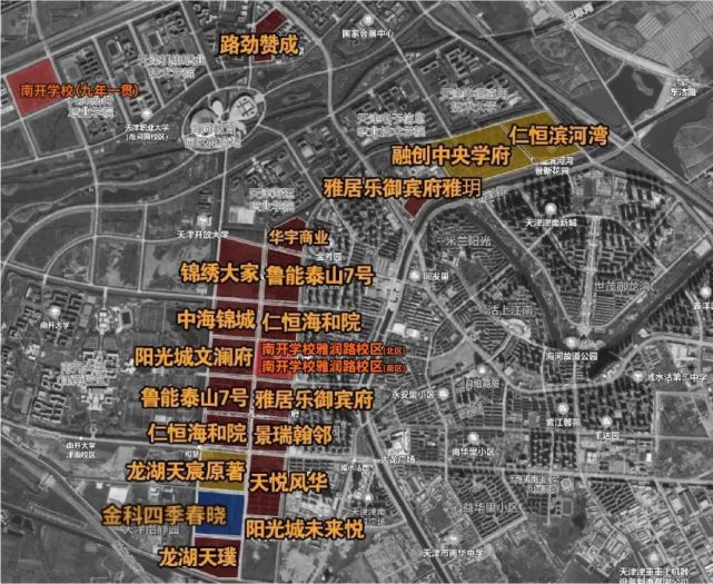 天津环城教育资源地图|教育平权还远吗?