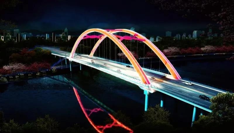 金堂又一座网红桥即将成型!_大桥