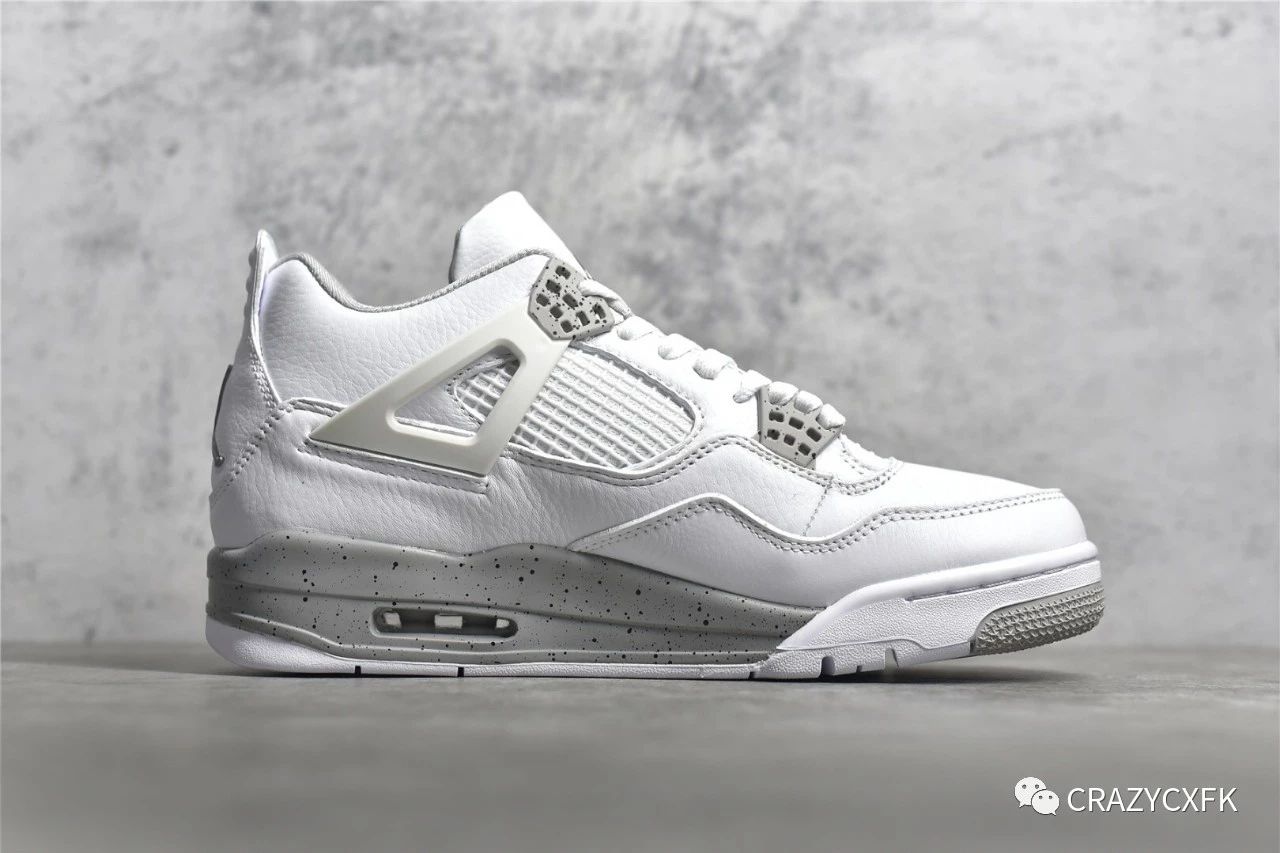 乔丹反转奥利奥airjordan4whiteoreoaj4篮球鞋