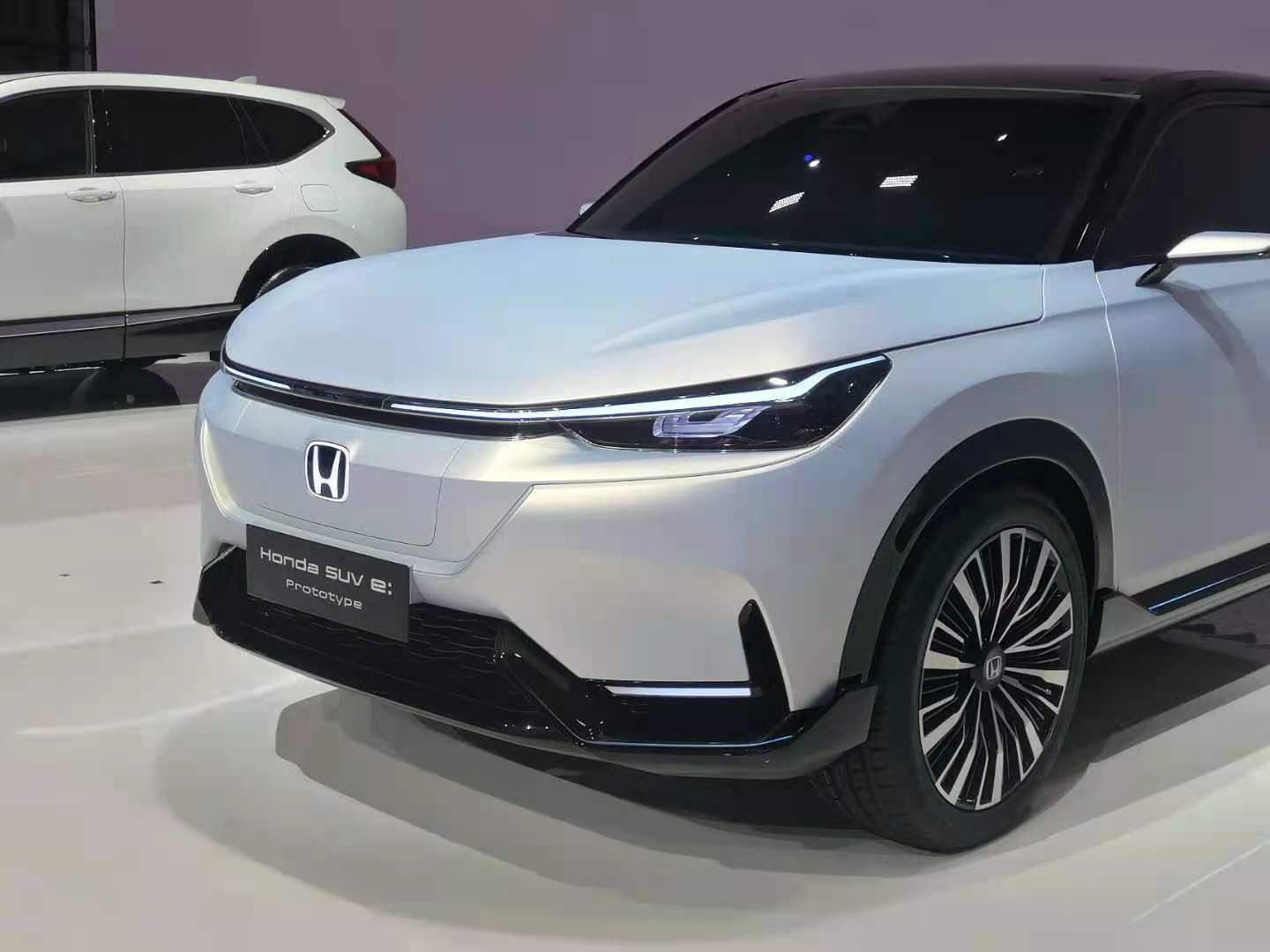 新车部落从2021上海车展现场获悉,本田品牌旗下纯电suv—honda suv e