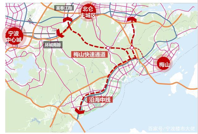 宁波市区开到梅山将有快速路 开车只要20分钟!