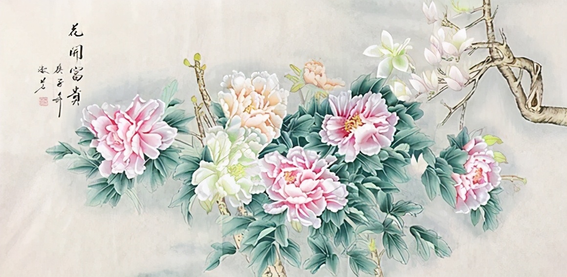 画家常淑芳 以形达意 敷色层层渲染