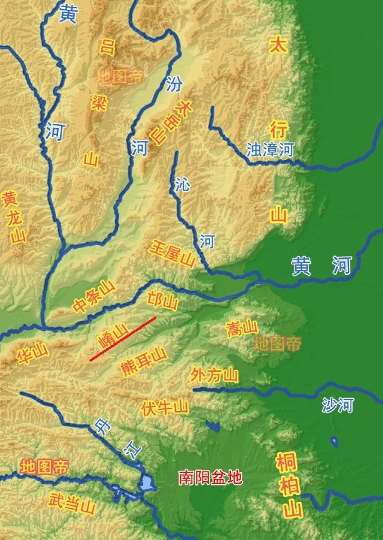 崤山长约160千米,宽约40～50千米,主峰青岗山海拔约1902.6米.