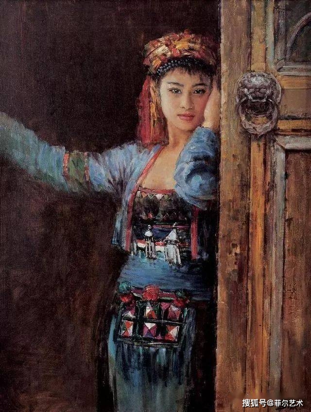 中国油画家李金明女性人物油画作品欣赏