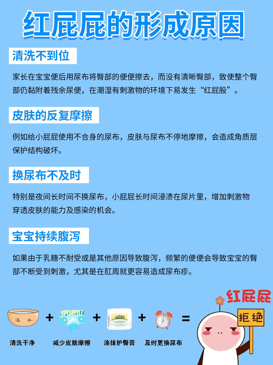 宝宝红屁股怎么办 正确的护理方法都在这儿了!