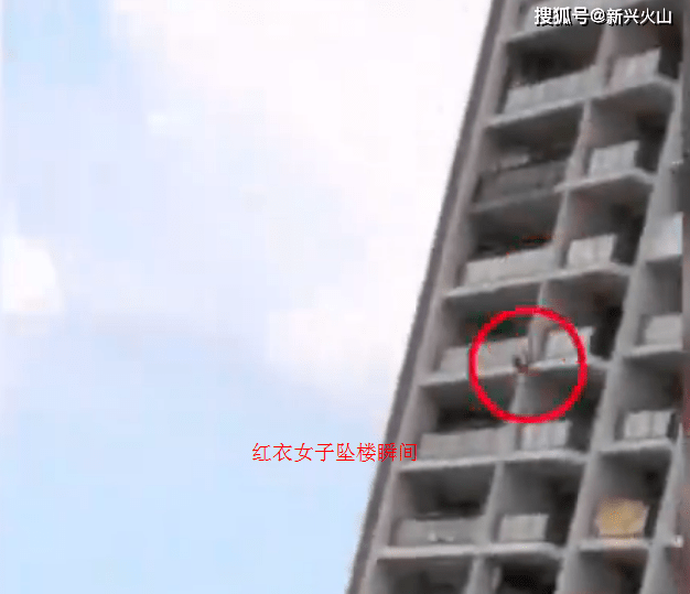 原创三亚神秘红衣女子跳舞坠楼身亡生前行为怪异死因受人质疑