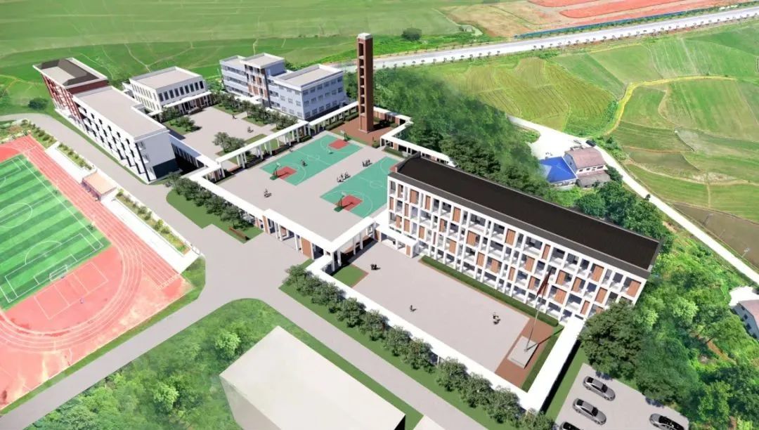 功能设施升级等方面开展建设,包括改造教学楼,重建学生食堂,新建钟楼
