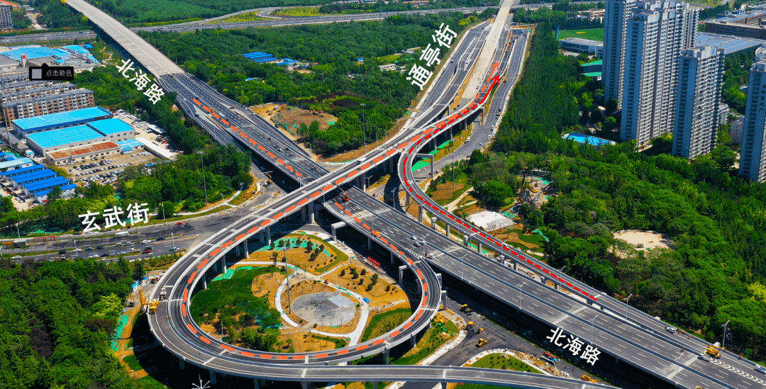 潍坊北海路通亭街立交桥正式通车(现场实拍)_高架道路