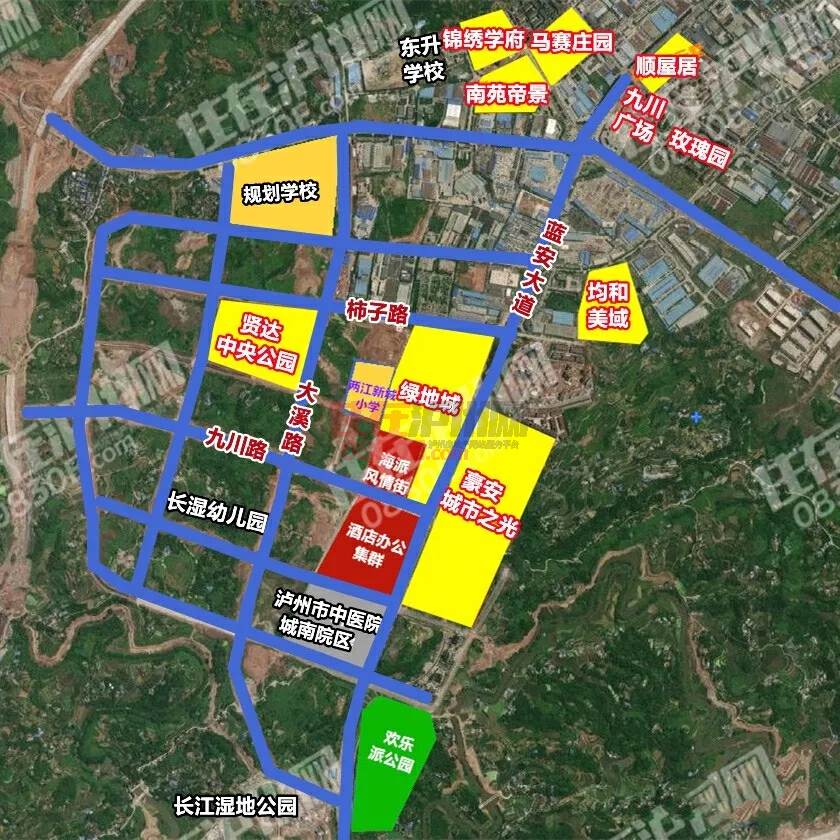 从4月泸州市主城区住宅项目网签成交排行榜可以看出,前10名的项目中有