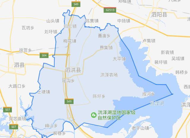 江苏省一个县,人口超110万,地处两省交界处!_泗洪县