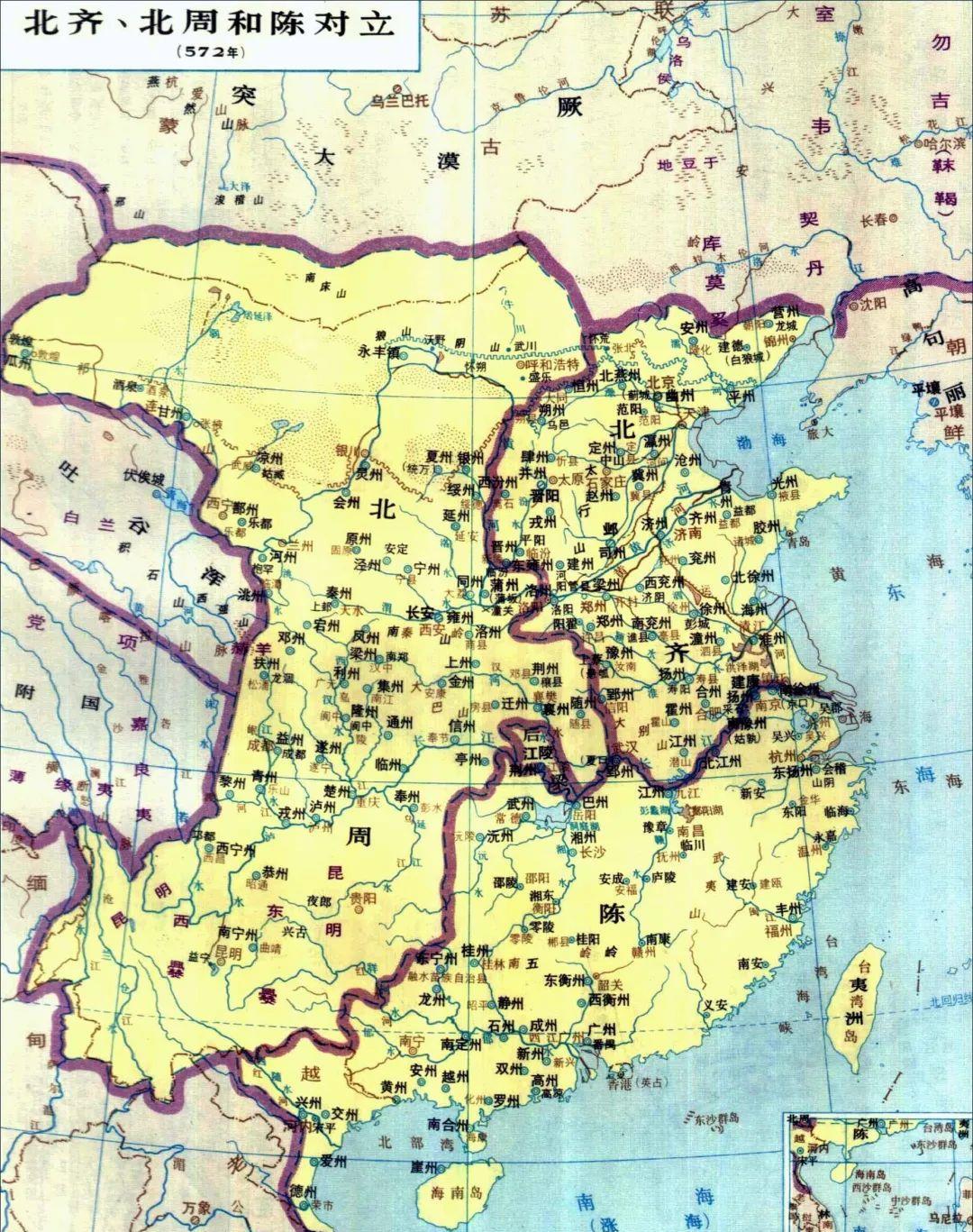 南北朝之北齐·常平五铢 北齐地图——来源于网络