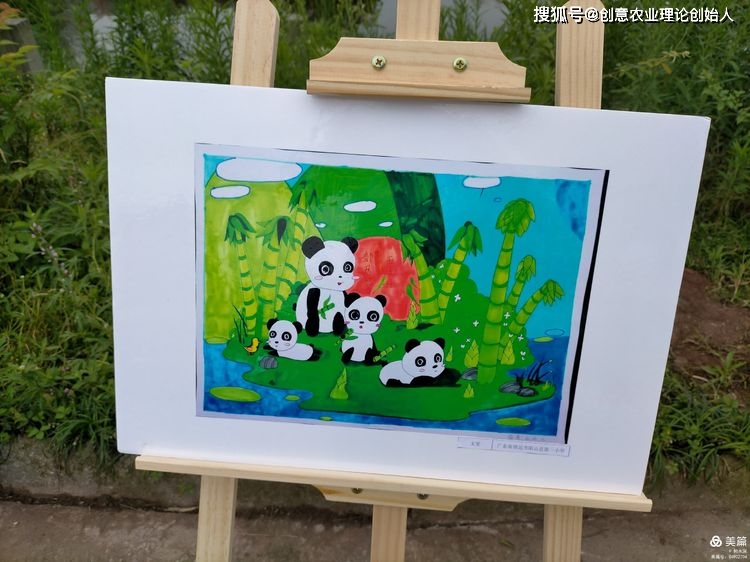 原创全国首个大熊猫艺术季暨留守儿童绘画作品展在泸州龙马潭特兴街道