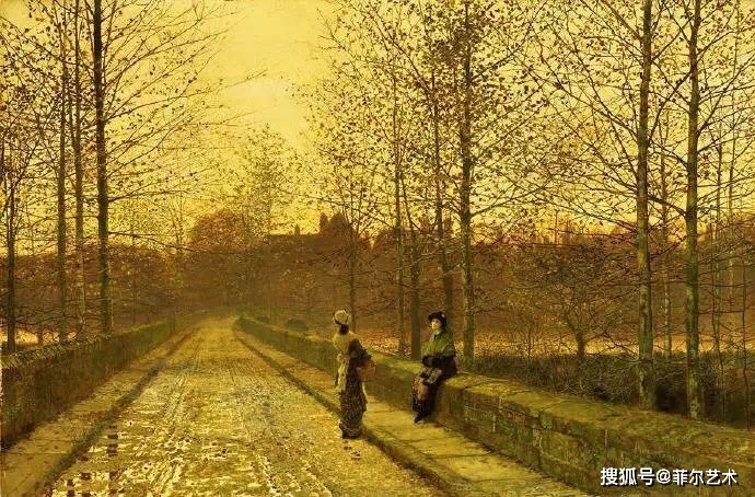 英国艺术家约翰·阿特金森·格里姆肖最美的黄昏油画作品欣赏