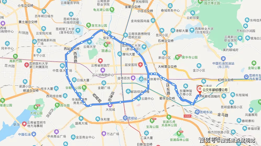 (111路公交车线路图奉上)