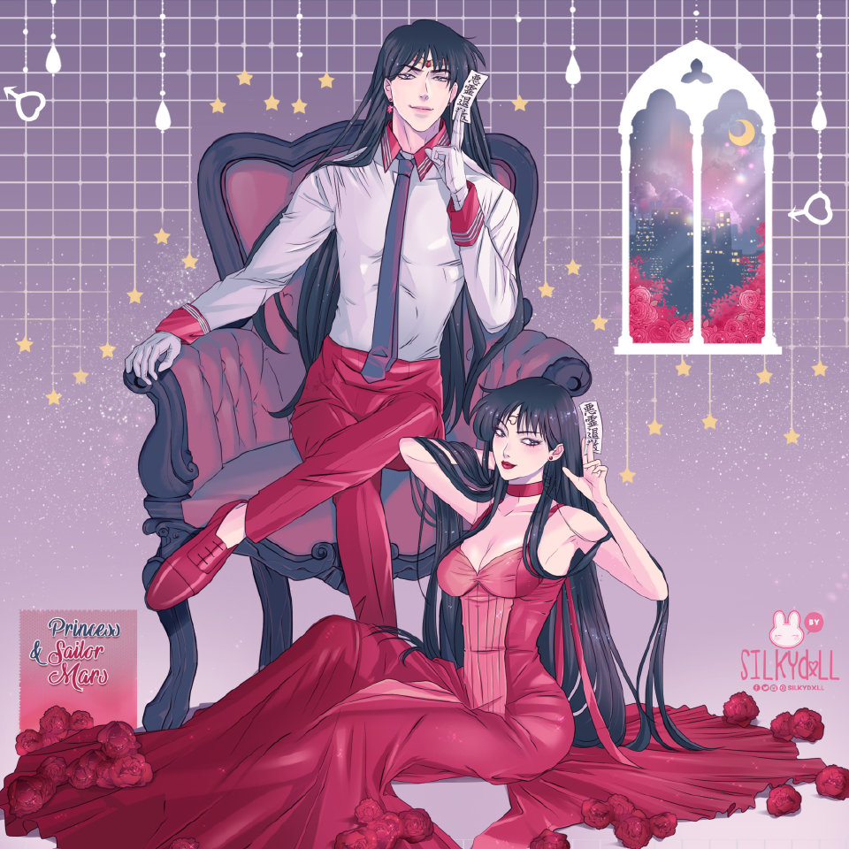 男生版美少女战士,水手金星变成长发帅哥,火星气质到位