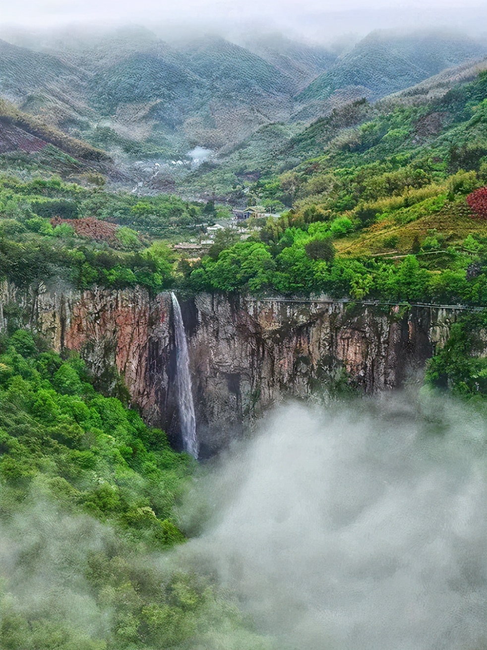 宁波首家,只问巅峰不问险,挑战徐凫岩瀑布飞拉达