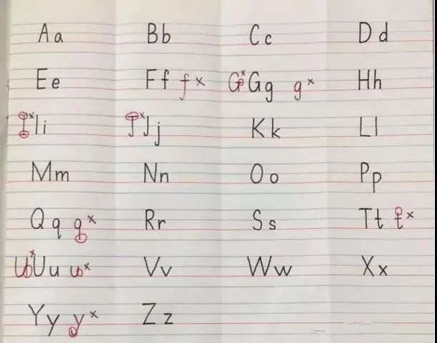 特别留意印刷体(书本上)和棒棒体的区别,主要有三个字母: 大写i j 和