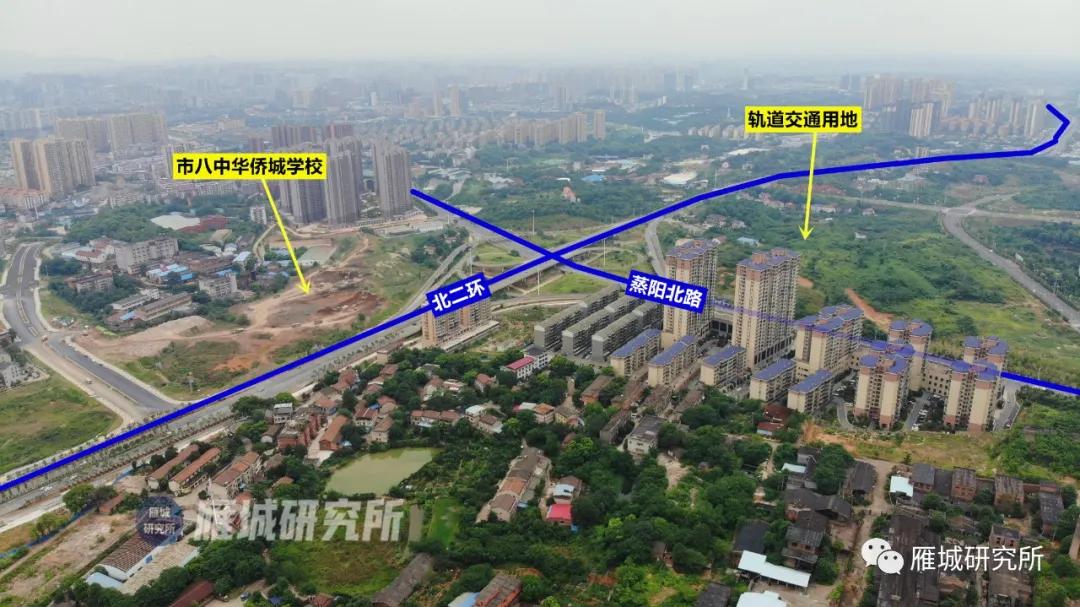 1,首次明确轨道建设用地,在北二环与蒸阳北路交叉口西北落实轨道站点