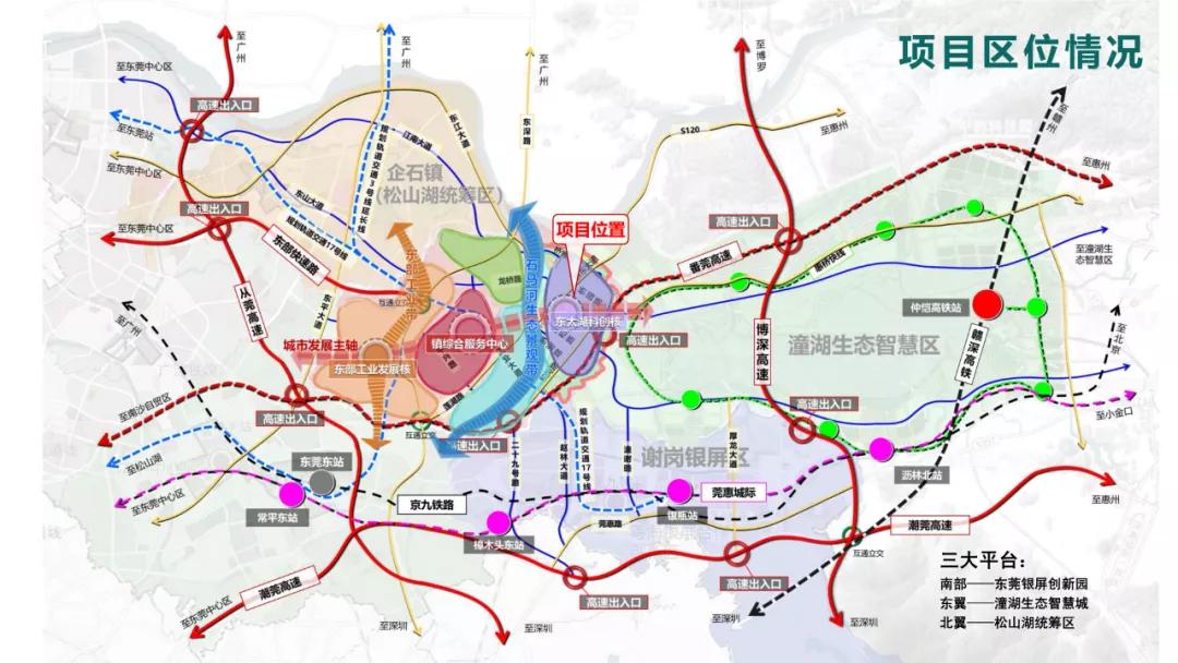 加强与银屏合作创新区,潼湖生态智慧区的区域联动和优势互补,着力将