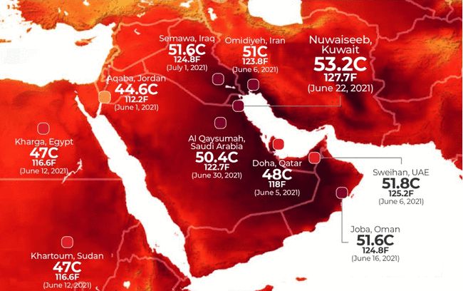 科威特的高温:70℃还不是最高