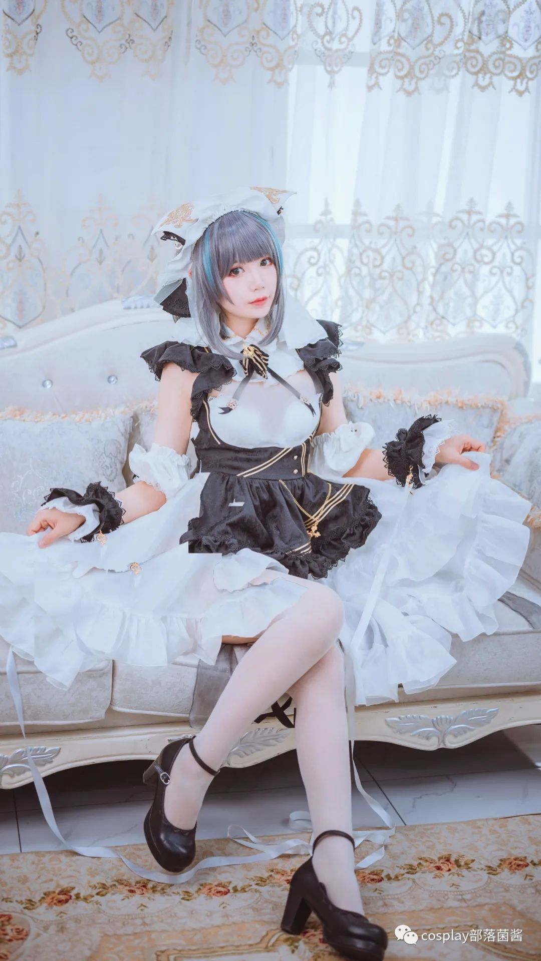 cos:碧蓝航线柴郡cos正片@安缇兔_白丝