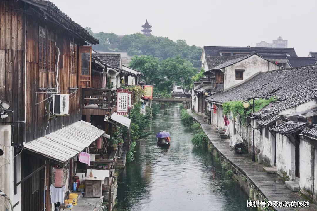 寺前的蕺山街是最热闹的主街,这里有个非常经典的拍摄角度—前景是