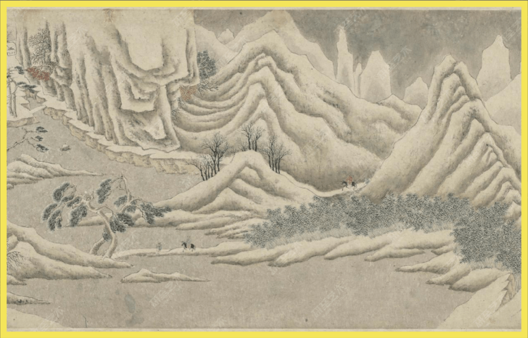 文徵明《关山积雪图(局部)1528-1532这句话表达了对吴门画派在中国