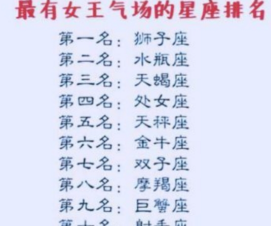 十二星座女王排行榜,十二星座善良排行榜,十二星座的孩子气指数