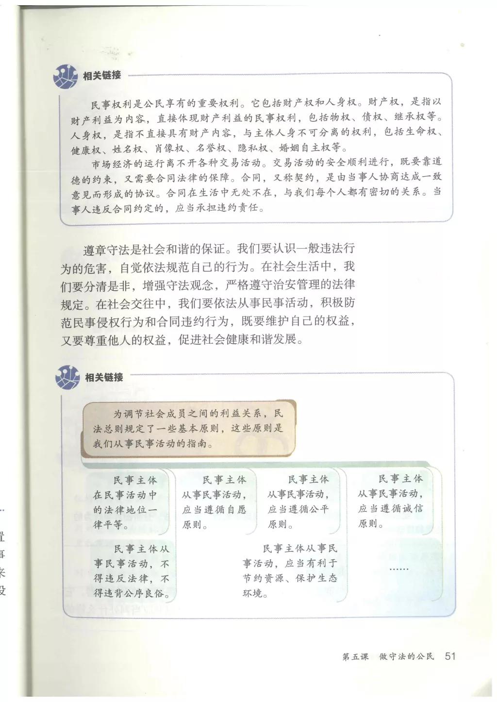 人教版八年级政治上册电子课本高清版