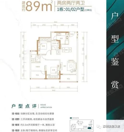 深圳恒壹四季华府学位户型朝向层高交楼时间