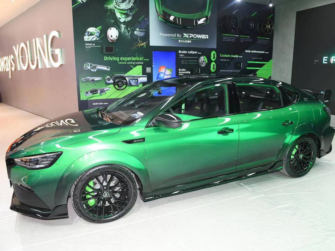在2021的粤港澳大湾区车展上,名爵带来了改装品牌mg power的首款车型
