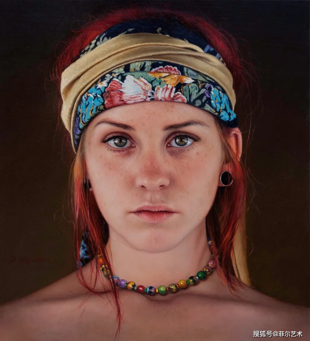 美国画家谢里丹的超写实人物油画艺术作品欣赏