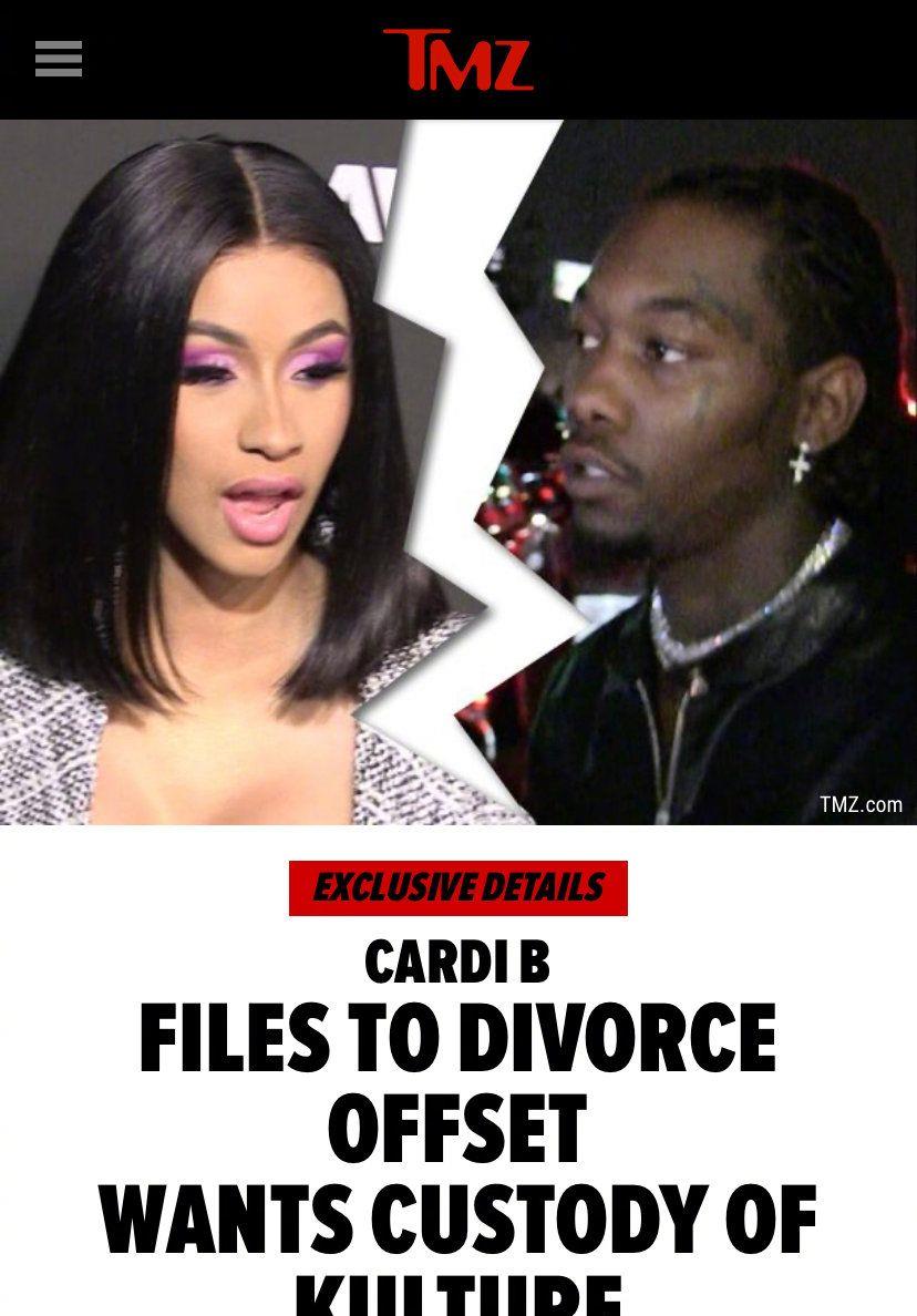 原创歌手cardib提交离婚申请明确表示没有和解的希望