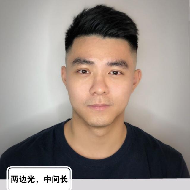 男生"两边剃光,中间留长"发型,春天就该这样剪,干净又