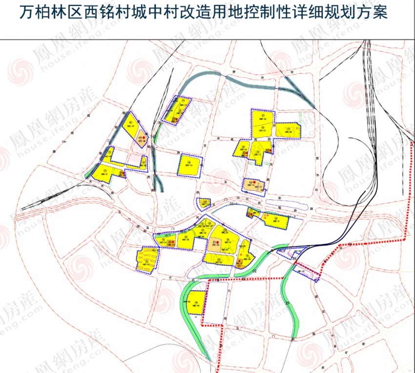 西铭村城中村改造用地范围东起西外环路,西至规划二路,北至漪汾街,南