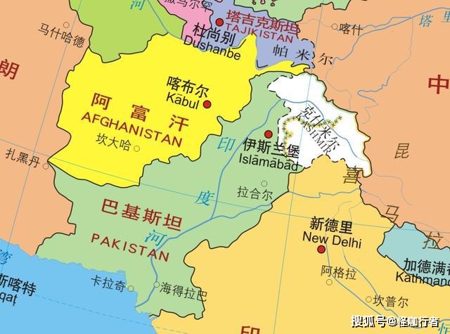 与中国,土库曼斯坦,乌兹别克斯 坦,塔吉克斯坦,伊朗和巴基斯坦接壤