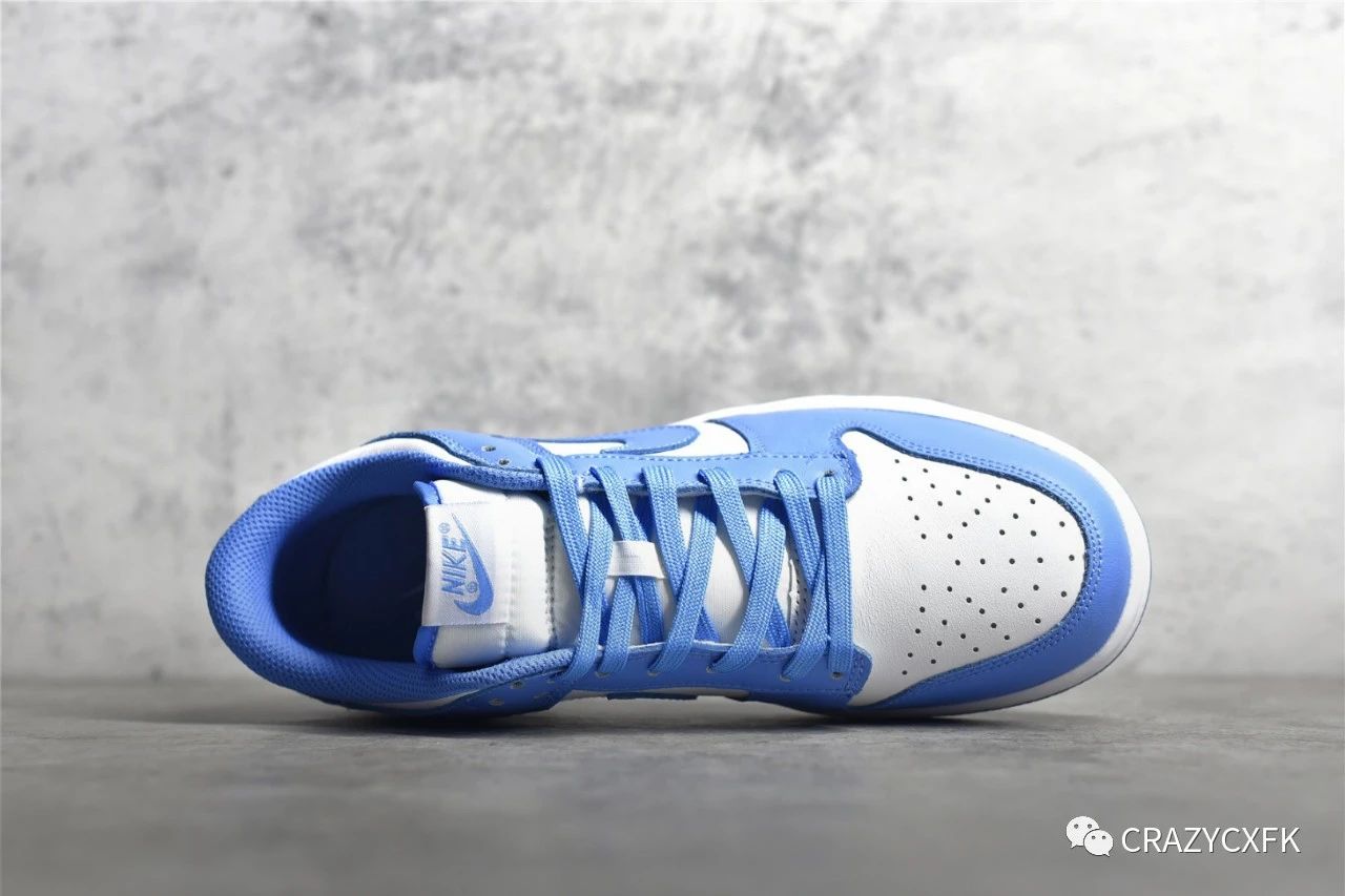 耐克大学蓝 nike dunk low retro university blue 北卡白蓝运动鞋