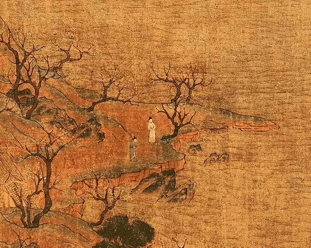 中国现存最古老的画展子虔游春图