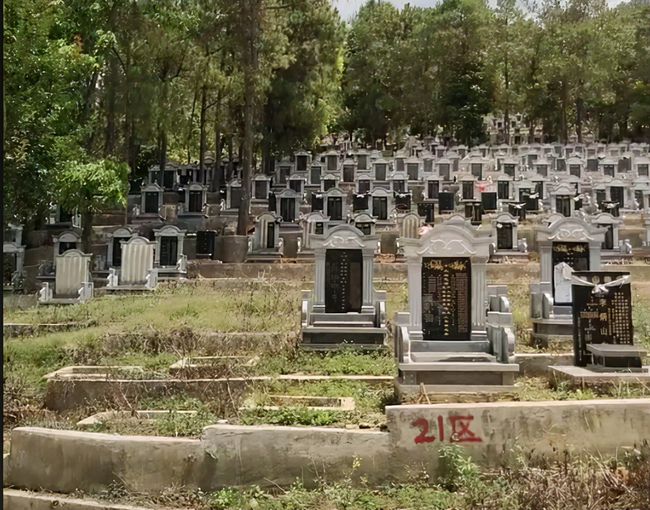 原创于月仙的安葬墓地曝光环境优雅的回民公墓四面环山很安静
